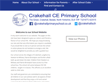 Tablet Screenshot of crakehallprimaryschool.co.uk